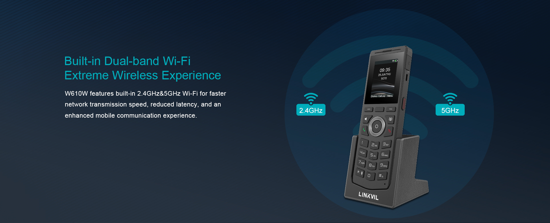 LINKVIL W610W портативный Wi-Fi телефон